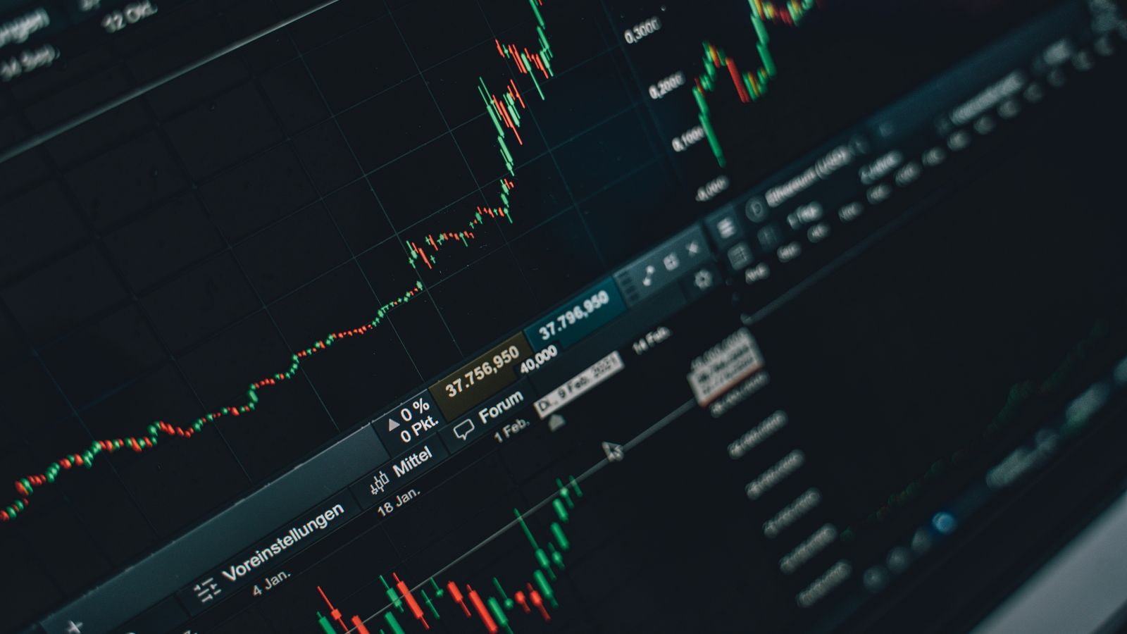 Stock photo of stock market trading charts on a screen, illustrative only, not OpenAI's actual figures
